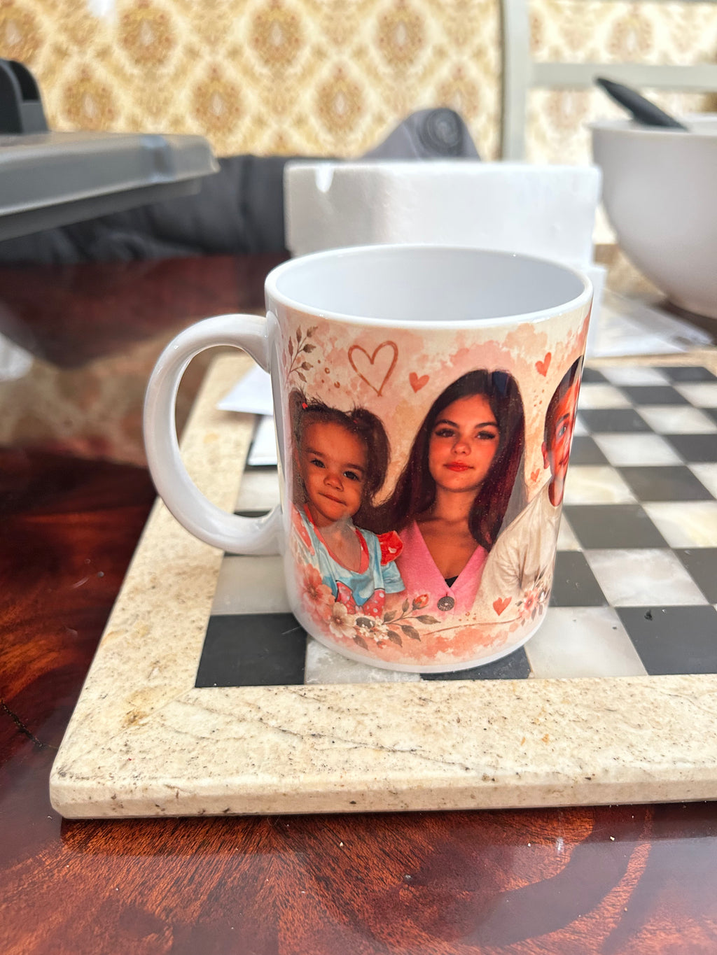 Tasse personnalisée avec photo – Photo, prénom ou message au choix
