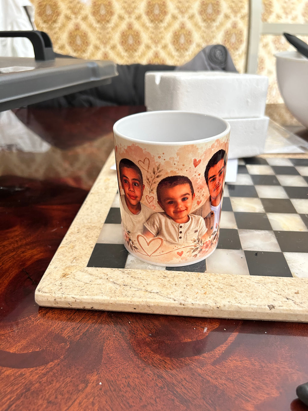 Tasse personnalisée avec photo – Photo, prénom ou message au choix