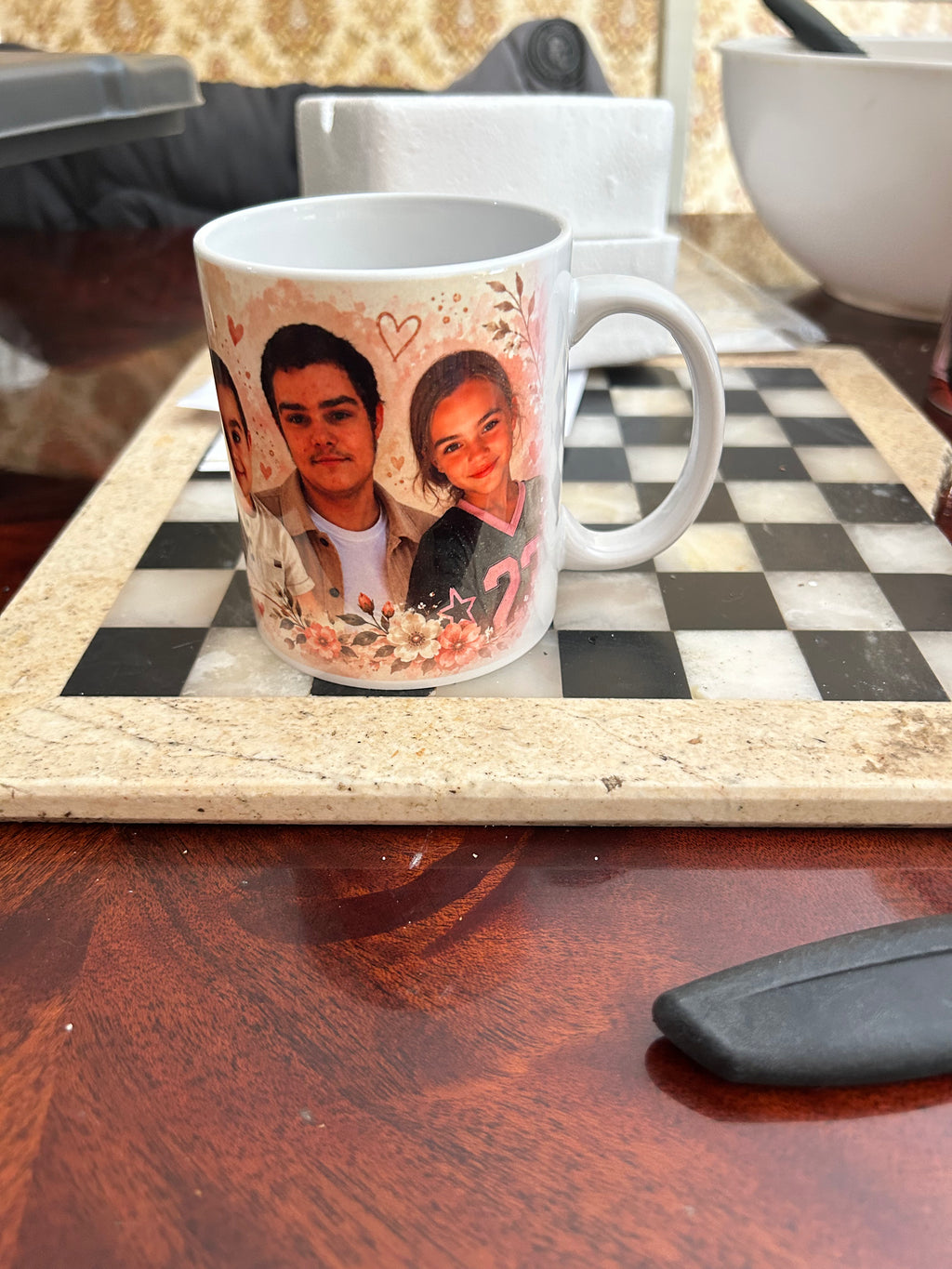 Tasse personnalisée avec photo – Photo, prénom ou message au choix